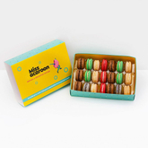 Custom Logo Luxury Square Paper Macaron Chocolate Truffle Gift Packaging Box for Birthday Wholesale
