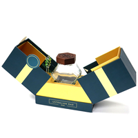 Creative Luxury Paper Cardboard Saffron Bottle Gift Packaging Boxes with Transparent Window Custom Logo Packing Box for Saffron