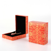 luxury gem necklace box/Square gift box/wedding gift box for jewel with lid made in EECA China