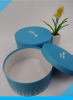 Blue color flower box round flower box hat cardboard gift packaging box china supplier in EECA