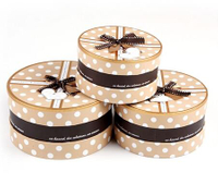 Round hat box wholesale/hot sale custom printed hat box/Cylindrical gift box made in China