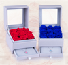 Drawer gift box/flower box/box with display window/ PVC box for flower jewelry supplier in EECA