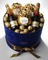 New style luxury chocolate velvet flower box,special paper round rose box