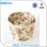 Cylindrical flower box Custom printed paper round shoe box packaging with handle in China