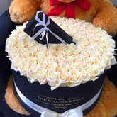 Custom printed flower package custom box Cylindrical flower box in China