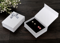 Nice Jewelry Paper Gift Box/mini foldable jewel box/Folding jewelry box/earring box in EECA Packaging