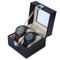 Custom watch box PU leather 2 blank watch storage with window to display in EECA