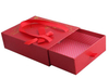 Hot sale Chinese red customized printed drawer gift box with ribbon sliding drawer box wedding gift box in EECA Packaging