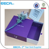 Luxury gift paper drawer gift box/garment packaging paper box purple box/perfume paper boxes in china