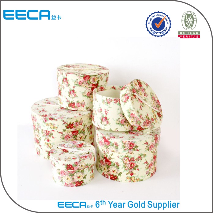 2017 Cylindrical flower box Large storage cardboard shoe &amp; clothes boxes/round paper boxes in China