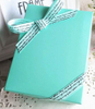 Blue Color Square Gift Box Custom Printed Made Cardboard Jewelry Box with Ribbon/perfume Paper Boxes