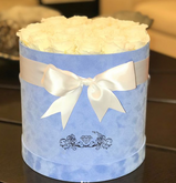 Custom luxury suede flower box velvet packaging flannelette flowers boxes in EECA