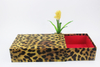 Hot sell luxury drawer gift box leopard print paper cardboard sliding drawer packaging box made in EECA China