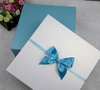 Blue And White Wedding Boxes Square Gift Box Bow Tie Handmade Cosmetic Packing Box for Toys Clothing Packaging Box