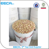 Customized logo gold hot stamping round flower cardboard gift box/recycle box packaging for flowers in EECA China