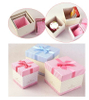 Butterfly ribbon square gift box handmade customized cosmetic gift paper box gift packaging box in china