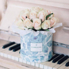 Cylinder Flower Custom Round cardboard Box Hat Box Storage Box Flower Printing Flower Box with Lid in EECA China
