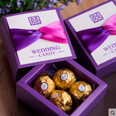 Customized Chocolate Gift Box And Greeting Cards / Wedding Candy Box/Wedding Candy Handmade Box Wholesale In EECA