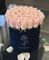 Custom luxury velvet flannelette round flower packaging gift box,suede flower box for roses