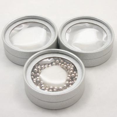 Custom circle jewelry box packaging for pearl necklace round jewel with ornaments in EECA
