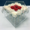 Fashion box Cheap waterproof square clear acrylic packaging box for flowers in EECA