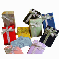 Multipurpose Rectangle Packaging Box/jewelry Gift Box with Shiny Ribbon Decorate in China