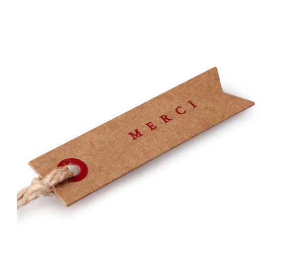 Hot sale custom printed hang tag/ Kraft paper hang tag packaging for cookies made in EECA China
