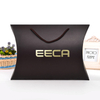 Custom Handmade Pillow Packaging Box/paper Pillow Box/black Paper Pillow Gift Box with Ribbon for Hair Made in EECA China