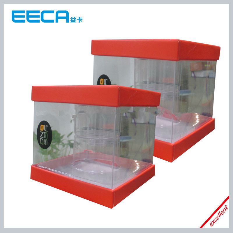 Newest PVC Plastic Box/Square gift box Wholesale/candle box/PVC plastic box/window box in EECA