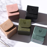 Custom Luxury Paper Leather Jewelry Storage Gift Box Organizer Elegant Packaging Design small Ring Packaging Gift Jewelry Boxes