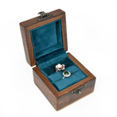 Custom Jewelry Box Packaging Velvet Ring Custom Wooden Jewelry Gift Organizer Box with Logo Portable Small Travel Jewelry Boxes