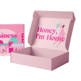 Wholesale Cardboard Gift Packaging Mailer Box Printing Logo Pink Corrugated Shipping Mailer Boxes Custom