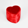 Luxury Heart Shaped Velvet Wedding Ring Display Box