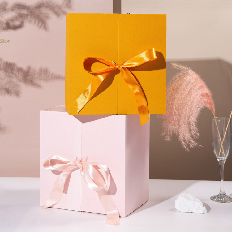 Luxury Custom Logo Paper Cardboard I Love You Christmas Flower Cake