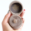 15 Years Factory Free Sample Round Velvet Ring Jewelry Packaging Box Design With Custom Logo