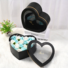Heart Shaped Soap Gift Packaging Box for Flower/gift Box Printing with PVC/heart Flower Boxes