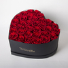 Elegant Custom Valentines Day Handmade Gift Preserved Red Roses Flower Box Packaging Gift Heart Shape Bouquet Flower Box