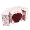 New Arrival Square Paper Double Open Surprise Preserved Rose Flower Gift Packaging Box for Valentine's Day