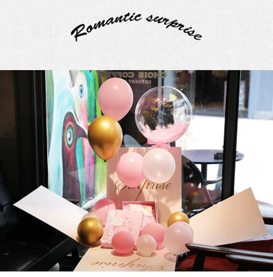 Custom 2021 Newest Surprising Flower Gifts Box With Assorted Balloons For Valentine's Day, Explosion Surprise Toy Box
