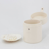 Luxury Round Pu Leather 50ml 100ml Perfume Cosmetic Bottle Gift Box with Custom Logo Foam Insert