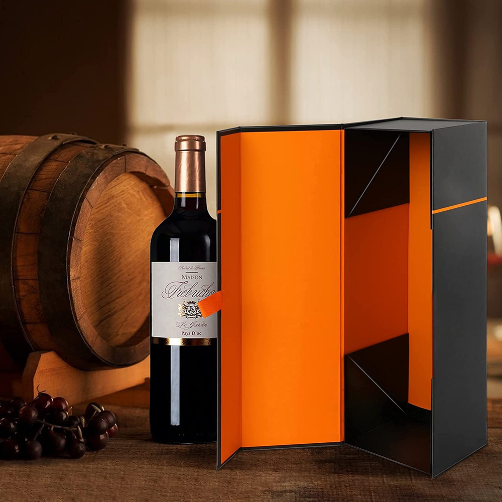 Custom Speciality Luxury Cardboard Folding Sublimation Red Wine Packaging Boxes for