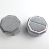 Custom new style luxury octagonal wedding ring velvet flannelette packaging in EECA