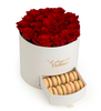 Custom Gold Logo Flower Gift Box with Drawer Flower Packaging Box for Valentine's Day Mother's Day Flower Arrangements