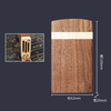 New Creative Custom Logo Magnet Adsorption Clamshell Portable Black Walnut Wooden Cigarette Case Packaging Box Factory
