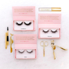Luxury Design Shaped Empty Magnetic Lash Box with Transparent Window Pink Lashes Packing Box Private Label Custom Eyelash Box