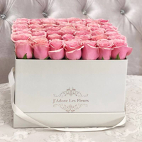 Custom Packaging Geometric Square Paper Cardboard Wedding Candy Round Flower Gift Packaging Box Wholesale