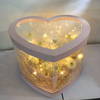 New Panoramic Transparent PVC Heart Shaped Holding Bucket Flower Gift Packaging Box Wholesale