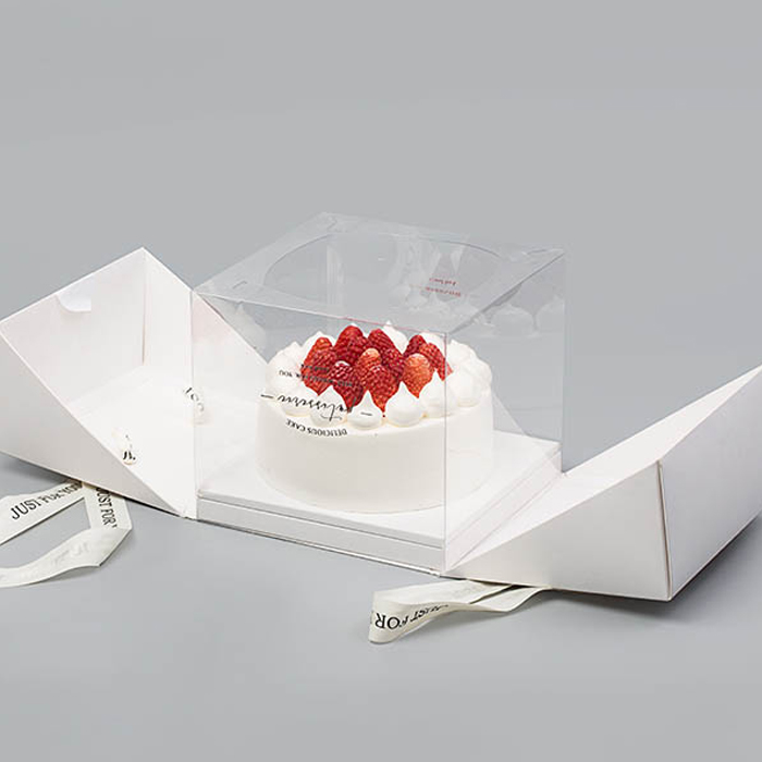 Custom Christmas Wedding Cake Pop Boxes in Bulk Wholesale for Sale Cake Box with Window Transparent Clear Cup Cake Box