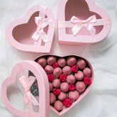 Luxury Custom Design Paper Diy Small Rose Flower Bouquet Chocolate Heart Gift Shipping Packaging Boxes for Valentine's Day