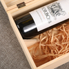 Luxury Custom Logo Wood Wine Bottle Packaging Box Wooden Wine Gift Storage Box with Handle And Foam Insert